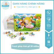 Tranh Ghép Hình 30 Mảnh - Chất liệu gỗ cao cấp, nhiều hình lựa chọn