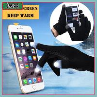 JAYQQ Gifts Women Hand Wrist Wool Gloves Knitted Fingerless Mittens Touch Screen