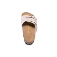 Birkenstock Zürich series Cork รองเท้าแตะ ผ้ากํามะหยี่ สีเบจ สําหรับผู้ชาย ผู้หญิง