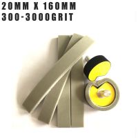 20x160mm Flocking Wet And Dry Sponge Sandpaper Abrasives Hook Loop 300-3000 Grit Computer Glasses Mirror Polishing Grinding