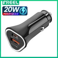 FREEL 40W ที่ชาร์จแบตในรถเร็ว,2พอร์ต [USB C PD 3.0 + USB QC 3.0] USB รถเคลื่อนที่ที่ชาร์ตสำหรับซัมซุง S10/S9/S8, P30/P20/สำหรับรถยนต์ P40,รถบรรทุก,รถตู้,รถโดยสาร