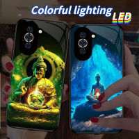 MG เคสโทรศัพท์แก้ว LED สำหรับ OPPO เคสโทรศัพท์ Reno9/9pro Reno4se 4pro Reno6pro Reno5plus + Reno7se Reno 7Lite Reno8proplus/ค้นหา Fo02 X5Pro