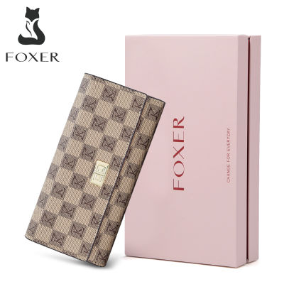 TOP☆FOXER fashion long wallet Korean style PU leather large capacity bifold cellphone money bag simple clutch money card holde