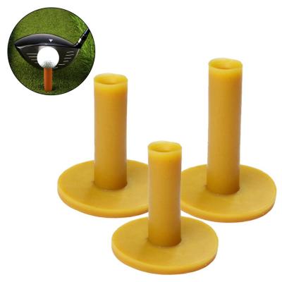 Golf Tees Durable Eco-friendly Lightweight Yellow Rubber Golf Tees for Driving Range Golf Accessories Ox Tenden Tee 골프용품 악세사리 Towels