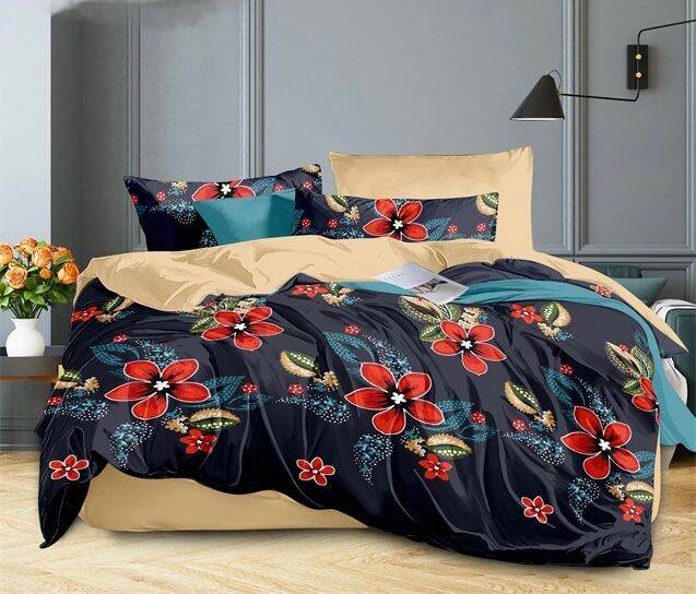 Cadar Set with Comfort 7in1 Bedsheet Single/Queen/King (NEW READY STCOK)