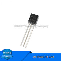 100ชิ้น BC547B TO-92 BC547 TO92 0.1A/45V ทรานซิสเตอร์พลังงานใหม่