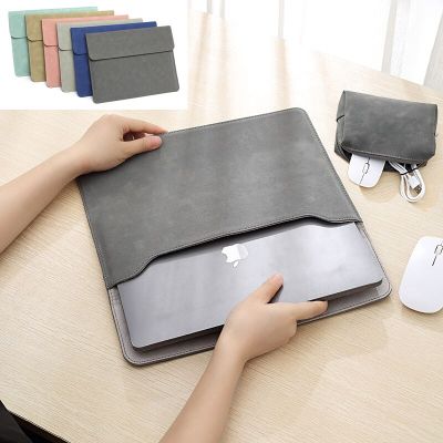 กระเป๋าแล็ปท็อปปลอกสำหรับ Macbook Air 13 Funda เคส A2681 A2337 M1 M2 2022 2023 Pro 14 16 A2779 A2780 11 12 15เคส PU ผิวด้าน