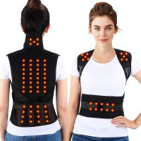 Self-Heating Back Support Belt Vest Magnetic Heated Warming Waist Brace Shoulder Pads Posture Corrector Pain Relief Universal