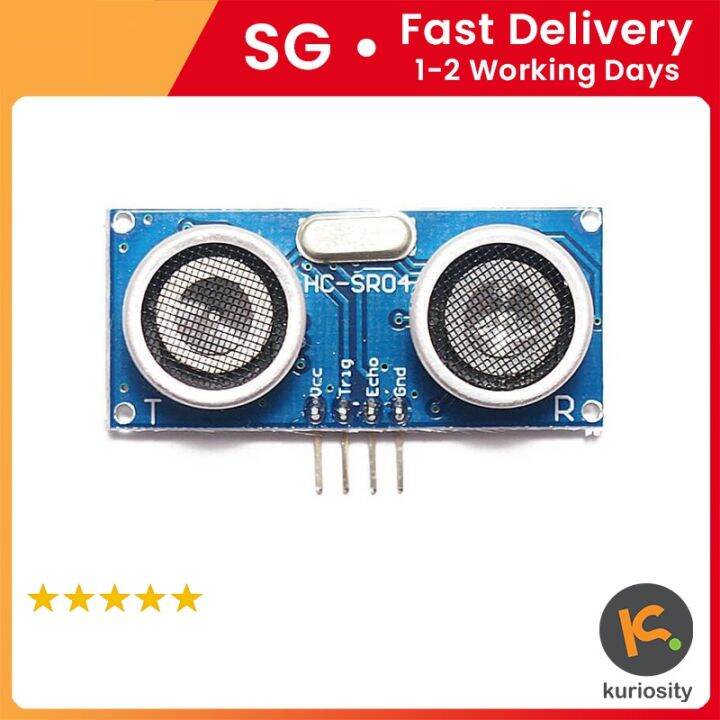 Ultrasonic Sensor Hc Sr04 3 3v Compatible Lazada Singapore