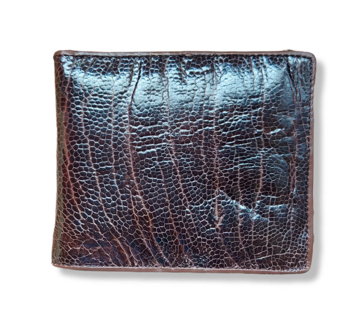 กระเป๋าสตางค์หนังนกกระจอกเทศ-genine-ostrich-leather-เป็นส่วนของแข้งและเข่า-ลวดลายตามธรรมชาติ-กระเป๋าสตางค์-2-พับ-หนังนุ่ม-สวยหรู