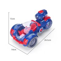 [COD] Cross-border electric stunt spray lifting deformation light sound 360-degree rotating childrens toy