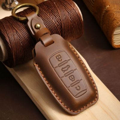 Luxury Car Key Case Cover Leather Fob Keychain Accessories for Haval Jolion H6 Big Dog Great Wall Euler White Cat Keyring Holder