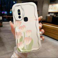 เคสสำหรับ Vivo V15ดอกทิวลิปลายคลื่นไอศครีมเคสเคสโทรศัพท์นิ่มสาวน่ารัก