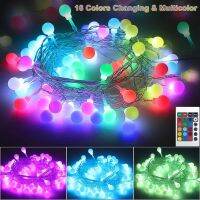 16 Color Changing Ball Stirng Light 10M 60leds Usb Remote Globe Fairy Garland Christmas Wedding Outdoor Street Festival Decor