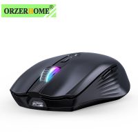 ORZERHOME 3-Mode Rechargeable Wireless Gaming Mouse RGB Esports Ergonomic Computer Mice 2.4Ghz Bluetooth Mouse with USB Receiver Basic Mice