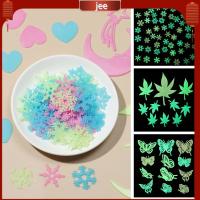 JEE วอลล์เปเปอร์เรืองแสง DIY ที่มีสีสันแบบลอกออกได้เรืองแสงในที่มืดสติกเกอร์ติดผนังเรืองแสงดวงจันทร์