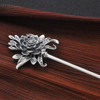 Vintage Hair Sticks 925 Sterling Silver Hairpins Antique Silver Hair Jewelry Hair Accessories For Women Mothers Gift