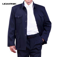 Men Single Breasted Mao Jacket Chinese Vintage Tunic Blazer Coat Zhongshan Slim Fit New 058-096