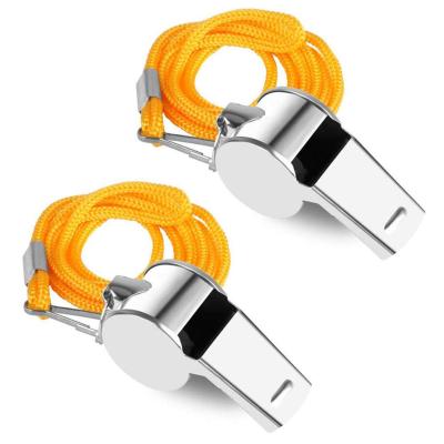 2pcs Training Whistles With Lanyard First Aid Loud Crisp Sound Whistle For Sports Referees Dropship Survival kits