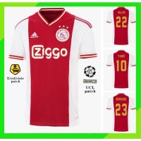 ㍿ เสื้อกีฬาแขนสั้น ลายทีมชาติฟุตบอล Ajax 2022-2023 ไซซ์ S-4XL 22 23
