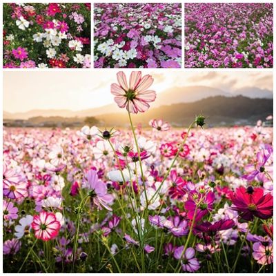 ขายส่ง 1,000 เมล็ด เมล็ดคอสมอส Cosmos bipinnatus คละสี ดาวกระจายฝรั่ง ดอกดาวกระจาย เมล็ดพันธุ์ ดอกไม้ ตกแต่งสวน จัดสวน ไม้ดอกไม้ประดับ ทุ่งคอสมอส