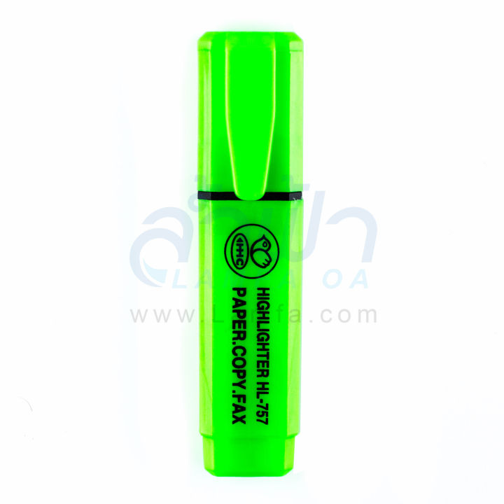 hhc-ปากกาเน้นข้อความชุด-hl-757-สีนีออน-สีส้ม-สีเหลือง-สีเขียว-สีชมพู-ปากกาไฮไลท์-ราคาถูก-by-lamfa