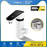 Fudeer เครื่องทำน้ำอุ่นไฟฟ้าผสมแตะทันทีอ่างน้ำร้อนก๊อกน้ำ220โวลต์2 In 1ความร้อนก๊อกน้ำเครื่องทำความร้อนทันที