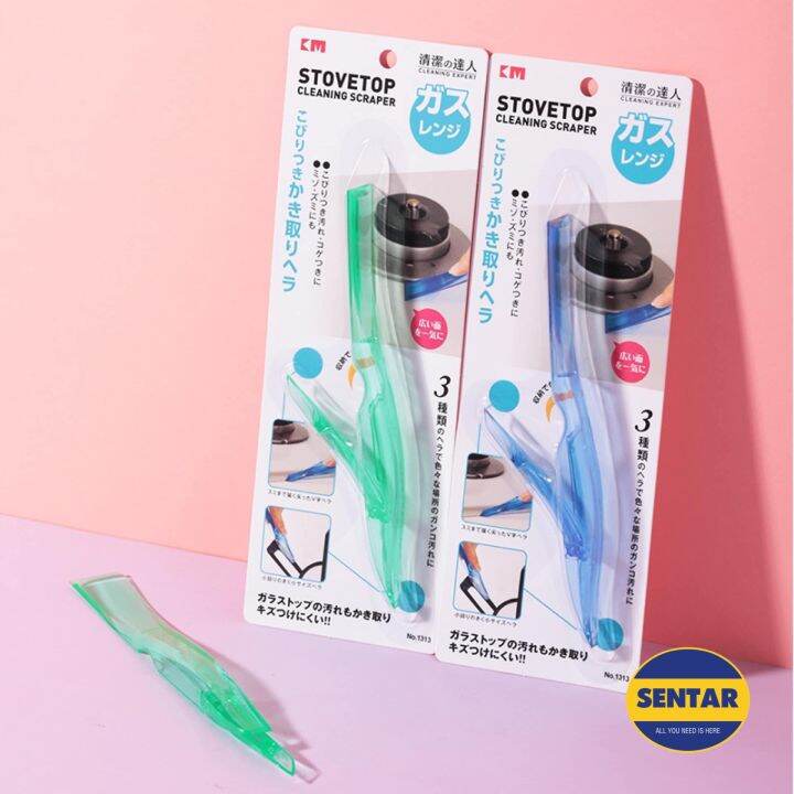 100 Ready Stock Japan KM1313 Multipurpose Stove Top Cleaning Scraper 3