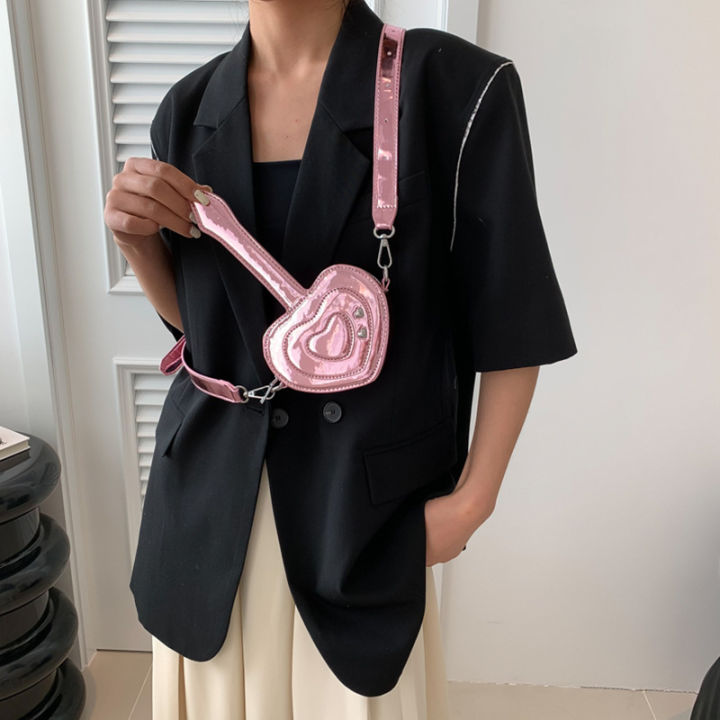 2023กระเป๋าผู้หญิง-zongsheng-กระเป๋าผู้หญิงดีไซน์น่ารักกระเป๋าสะพายพาดลำตัวขนาดเล็กปากกระเป๋าสีแดงผู้หญิง