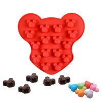 16 Hole Cartoon Mickey Chocolate Mold Pudding Fudge Ice Tray Silicone Mold DIY Cake Decorating Tool Baking Accessories Bread  Cake Cookie Accessories