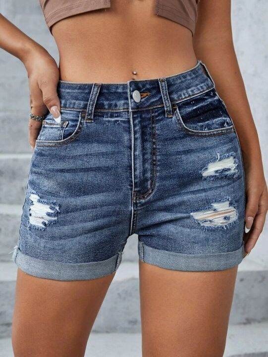 2023-summer-new-womens-mid-waist-ripped-denim-shorts-fashion-sexy-elastic-rolled-skinny-jeans-shorts-s-2xl-drop-shipping