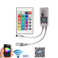 【❖New Hot❖】 122cc store Wi-Fi/rgbw ตัวควบคุมไฟ Led Dc12v ขนาดเล็กที่มี21key Rf /Ir 24key การควบคุมระยะไกลสำหรับไฟแถบไฟ Led Rgbw