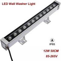 12w 50cm LED Wall Washer Light Linear Bar Floodlight Outdoor Wall Lamp Landscape Light IP65 Waterproof Pure/Warm White