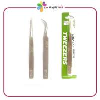 คีม จัดช่อขนตา TWEEZERS สีเงิน