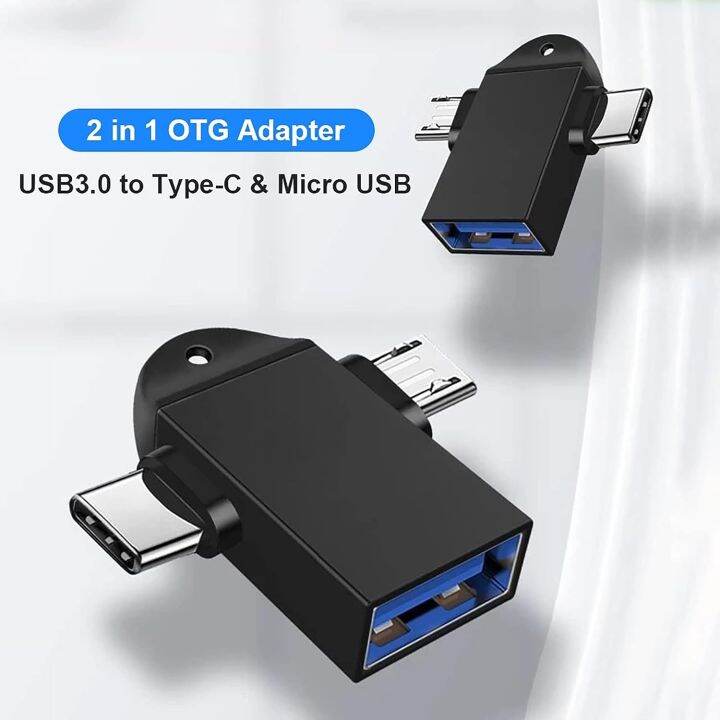 OTG Converter USB3.0 hingga TYPE-C mikro USB 2in1 sambungan telefon