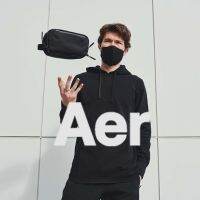 AER Dopp Kit2ไนลอนแบบทิ้งตัวกระเป๋าใส่เครื่องอาบน้ำงานดิจิตอลได้รับการห่อ Tas Kosmetik ของแท้ใหม่จากอเมริกา