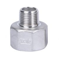 1/4 3/8 1/2 3/4 1 1-1/4 1-1/2 2 BSP Female To Male Hex Reducer Coupler 316 304 Stainless Steel Pipe Fitting Connector