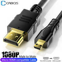 ไมโคร HDMI-เข้ากันได้กับ HDMI-เข้ากันได้สายเคเบิลอะแดปเตอร์1080P Micro HDMI-ตัวเชื่อมต่อสายเคเบิลที่เข้ากันได้กับทีวีกล้องแล็ปท็อป PS3 X