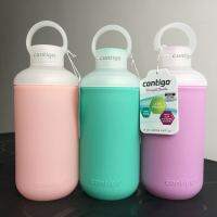 อเมริกานำเข้า Contigo Kangdi สปอร์ตซิลิโคนกันลื่นถ้วยน้ำแบบพกพาถ้วยมือถือสามสีเลือกสต็อก