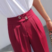 COD DSGERTRYTYIIO high waist Harun pants nine point radish pantscasual suit pants casual womens pants high waist suit pants