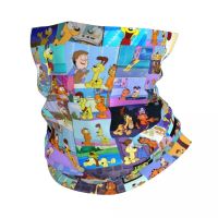 ☞☒ Garfieldcat Manga Bandana Neck Gaiter Windproof Face Scarf Cover Women Men Cartoon Anime Cat Pattern Headband Tube Balaclava