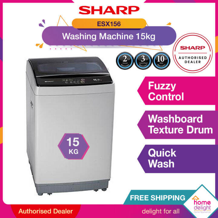 [FREE SHIPPING] Sharp Washing Machine 15KG FullyAuto [ ESX156 ] Lazada