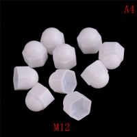 10 pcs M6 M8 M10 M12 Putih Kubah Topi Perlindungan Penutup Mur Baut Hex Hexagon Kacang Kacang Cap Perlindungan Penutup kacang