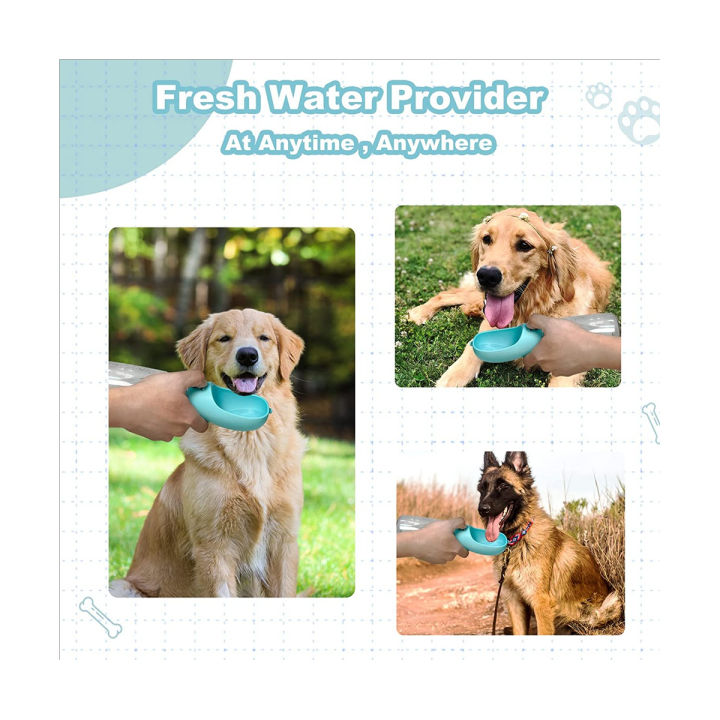 Portable Dog Water Dispenser Dog Water Bottle with Drinking Feeder for