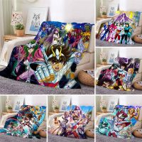 2023 3D Printing Flannel Blanket Anime Saint Seiya Blanket Bed Sofa Nap Office Travel Blanket Teen Gifts