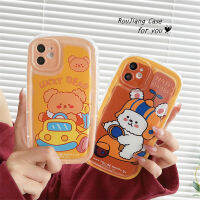 RouJiang Y02 Y16เคสสำหรับ Vivo V25 Y35 Y20 V25e Y22 Y22s Y02s Y15A Y15S Y01 Y91C Y21 Y21s Y20i Y20s Y17 Y15 Y12เคสโทรศัพท์ Y1s Y91i Y33s Y12s Y51 Y31 Y50 Y11การ์ตูนหมีของเล่นลูกสุนัขสบู่ใสที่คลุมป้องกันเนื้อนิ่ม TPU