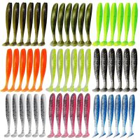 【LZ】♀  Isca de silicone macio para peixes do mar isca artificial para truta shad carpa worm t-tail wobblers swimbait 5.5/6.3/7 centímetros