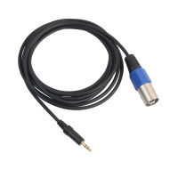 แจ็คไมโครโฟน XLR ตัวผู้สเตอริโอ3.5มม. 3Pin สายเคเบิลสำหรับ HDTV ตัวผู้/ตัวเมีย