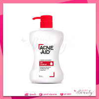 Acne-aid cleanser 500ml - แดง acneaid acne aid คลีนเซอร์ แอคเน่เอด ล้างหน้า vx - สีแดง