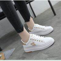 Women Casual Flats Breathable White Color sport shoes